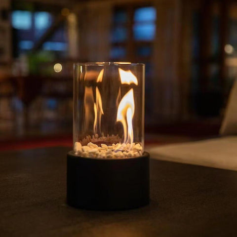 Metal & Glass Oil Lamp – Decorative Kerosene Lantern