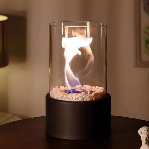 Metal & Glass Oil Lamp – Decorative Kerosene Lantern