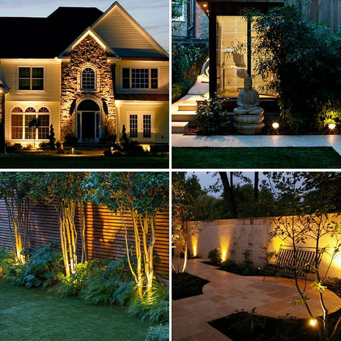 Solar Garden Spotlight – 9-Color Adjustable LED Landscape Light