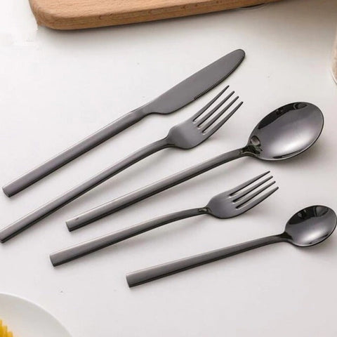 Modern Gold Cutlery Set – 30 Pc Stainless Steel Tableware