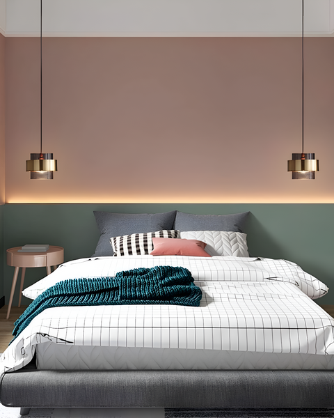 Industra – Modern Pendant with Golden Glass & Industrial Edge