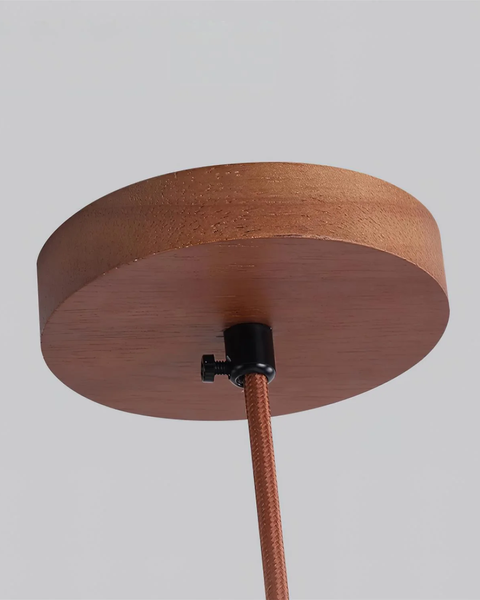 Vaguella Pendant Light – Wavy Ceramic Shade with Japandi Bedside Glow