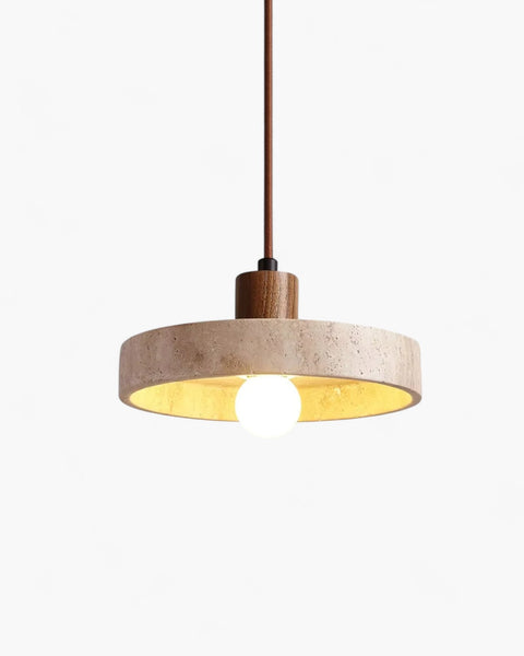 Pendant Ceiling Light - Travertine Stone Look - Modern Kitchen Lighting