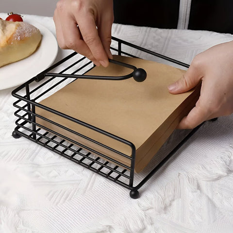 Iron Napkin Holder – Sleek Table Design
