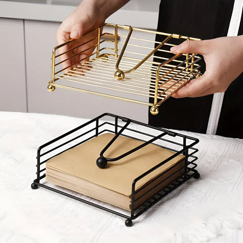 Iron Napkin Holder – Sleek Table Design