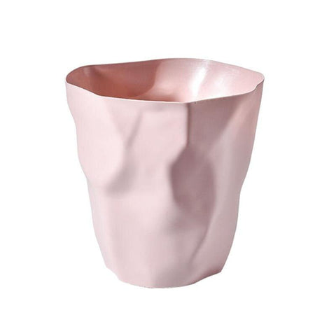 Minimalist Irregular Trash Can – Modern Home Waste Bin