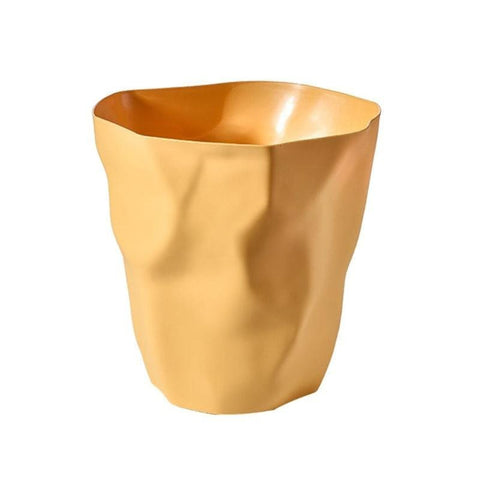Minimalist Irregular Trash Can – Modern Home Waste Bin