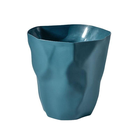 Minimalist Irregular Trash Can – Modern Home Waste Bin