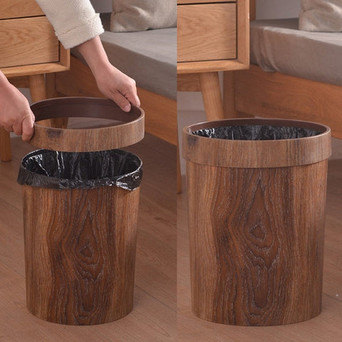 Minimalist Wood Trash Bin – Nordic Design for Modern Spaces