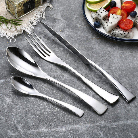 18/10 Stainless Steel Cutlery Set – Modern Silver Design