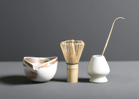 Japanese Ceramic & Bamboo Matcha Set – 4-Piece Tea Ritual Set