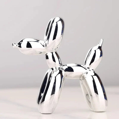 Resin Balloon Dog Figurine – Glossy Modern Home Décor