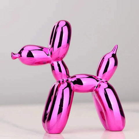 Resin Balloon Dog Figurine – Glossy Modern Home Décor