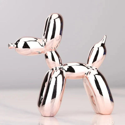 Resin Balloon Dog Figurine – Glossy Modern Home Décor