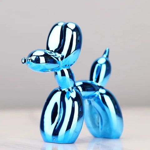 Resin Balloon Dog Figurine – Glossy Modern Home Décor