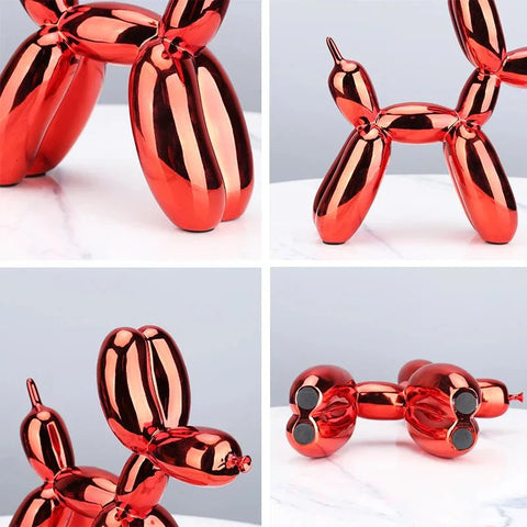 Resin Balloon Dog Figurine – Glossy Modern Home Décor