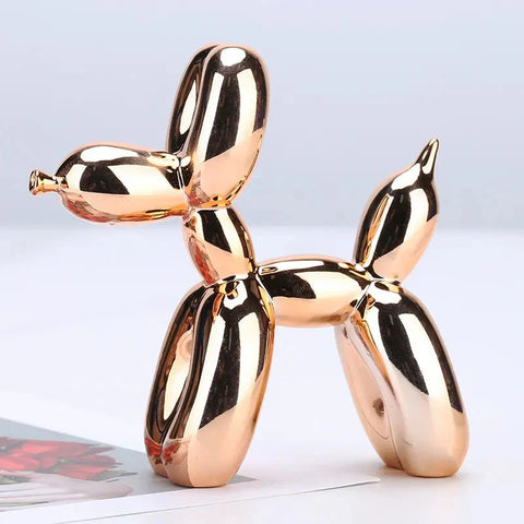 Resin Balloon Dog Figurine – Glossy Modern Home Décor