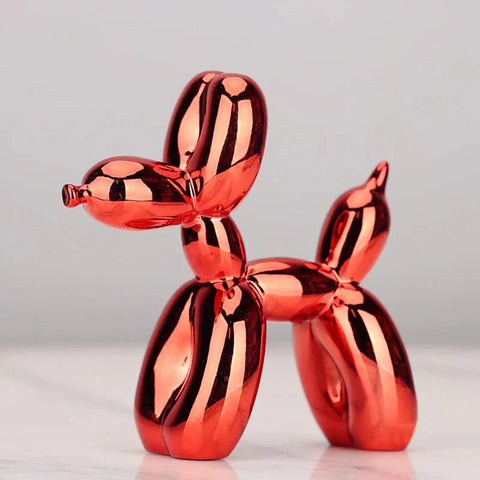 Resin Balloon Dog Figurine – Glossy Modern Home Décor
