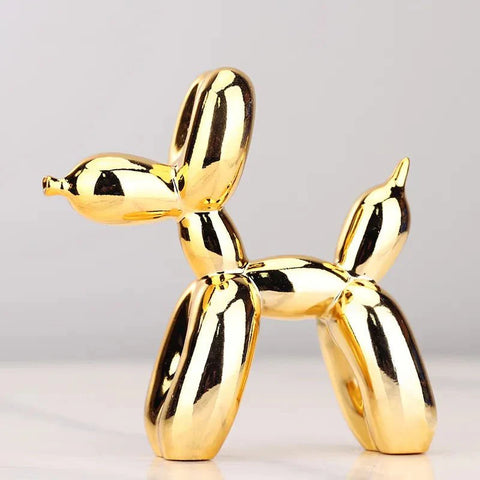 Resin Balloon Dog Figurine – Glossy Modern Home Décor