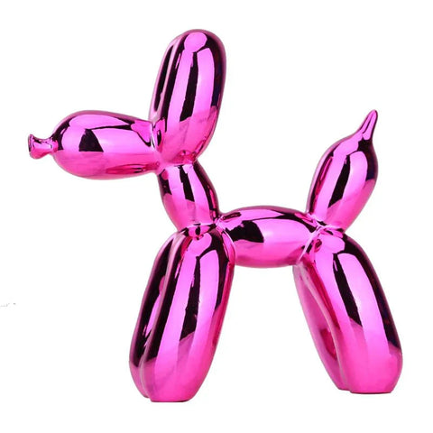 Resin Balloon Dog Figurine – Glossy Modern Home Décor