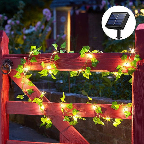 Solar String Lights | 16ft Outdoor Garden Vine LED