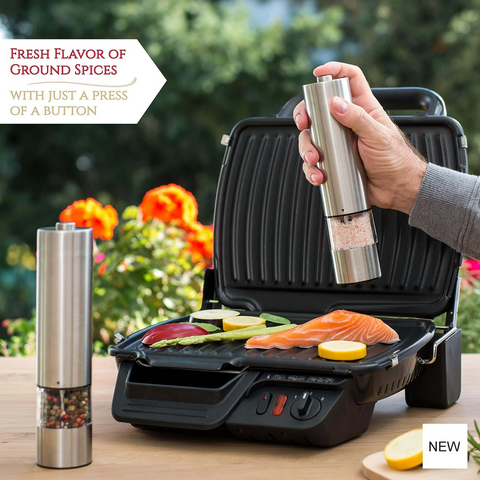 Electric Salt & Pepper Grinder Set