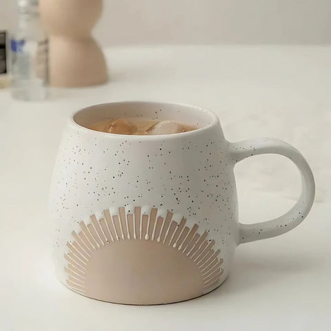 Large Ceramic Mug | 450ml Matte Finish Coffee & Tea
