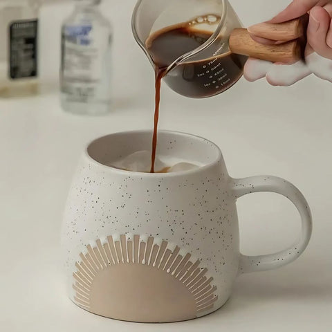 Large Ceramic Mug | 450ml Matte Finish Coffee & Tea