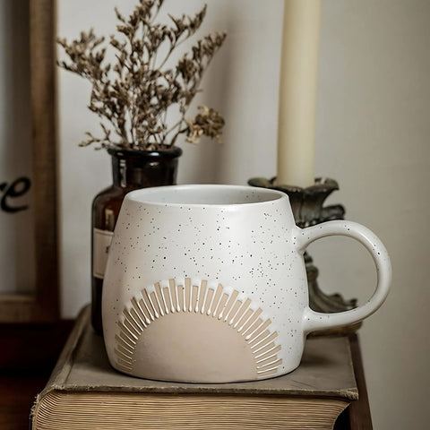 Large Ceramic Mug | 450ml Matte Finish Coffee & Tea