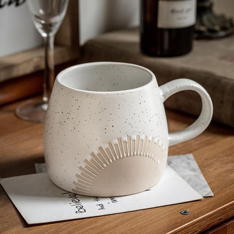 Large Ceramic Mug | 450ml Matte Finish Coffee & Tea