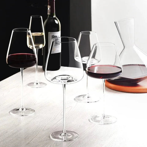 Hand-Blown Crystal Wine & Champagne Glasses