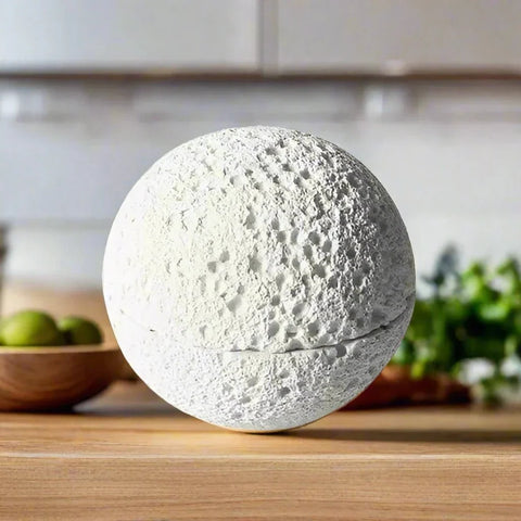 Volcanic Stone-Style Porcelain Bowl – Elegant Decorative Centerpiece