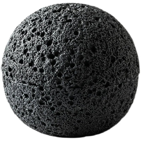 Volcanic Stone-Style Porcelain Bowl – Elegant Decorative Centerpiece