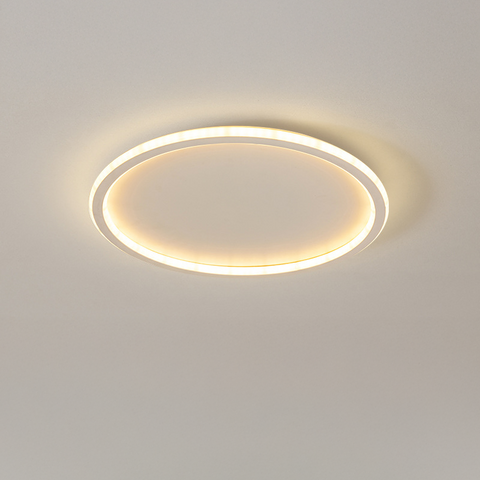 Scandinavian Round Flush Mount Ceiling Light – Modern Living Room Lamp