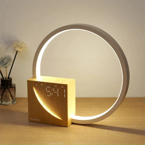 Alarm clock bedside lamp