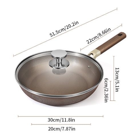 Stainless Steel Frying Pan with Non-Stick Coating